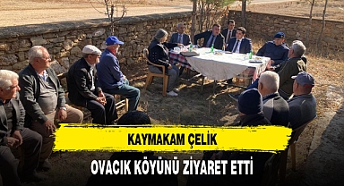 KAYMAKAM ÇELİK, OVACIK KÖYÜNÜ ZİYARET ETTİ