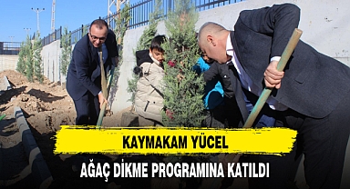 KAYMAKAM YÜCEL, AĞAÇ DİKME PROGRAMINA KATILDI