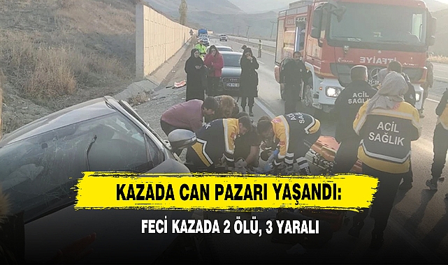Kazada Can Pazarı Yaşandı: Feci Kazada 2 Ölü, 3 Yaralı