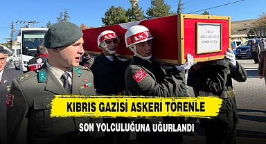 Kıbrıs Gazisi Askeri Törenle Son Yolculuğuna Uğurlandı