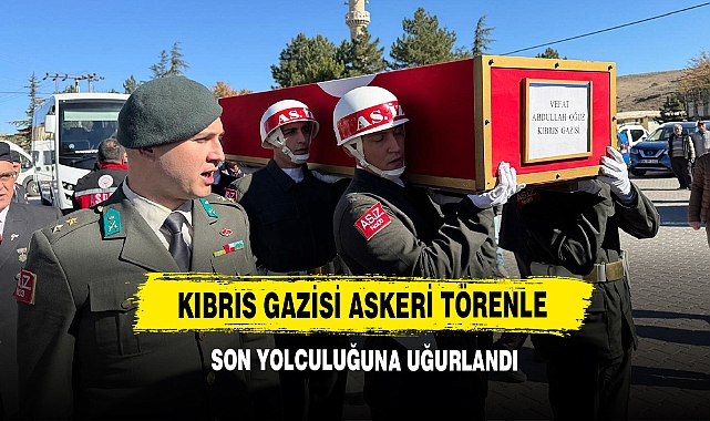 Kıbrıs Gazisi Askeri Törenle Son Yolculuğuna Uğurlandı