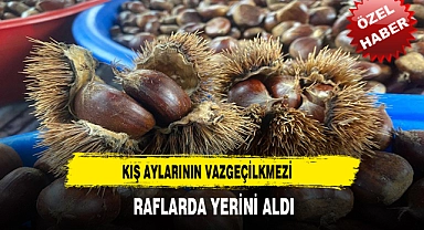 KIŞ AYLARININ VAZGEÇİLKMEZİ KESTANE RAFLARDA YERİNİ ALDI