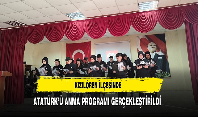 Kızılören İlçesinde Atatürk’ü Anma Programı Gerçekleştirildi