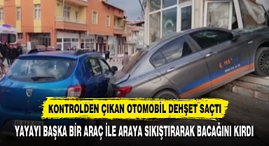 KONTROLDEN ÇIKAN OTOMOBİL DEHŞET SAÇTI