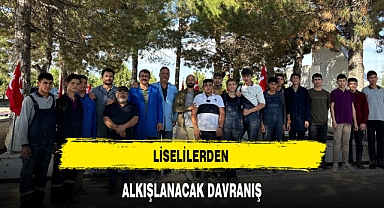 LİSELİLERDEN ALKIŞLANACAK DAVRANIŞ