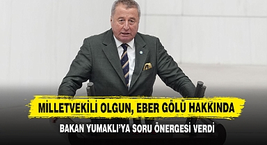 Milletvekili Olgun, Eber Gölü Hakkında Bakan Yumaklı'ya Soru Önergesi Verdi