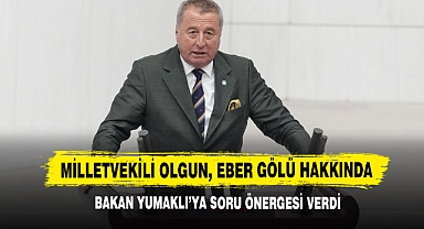 Milletvekili Olgun, Eber Gölü Hakkında Bakan Yumaklı'ya Soru Önergesi Verdi