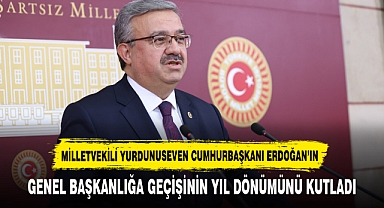 MİLLETVEKİLİ YURDUNUSEVEN CUMHURBAŞKANI ERDOĞAN’IN GENEL BAŞKANLIĞA GEÇİŞİNİN YIL DÖNÜMÜNÜ KUTLADI