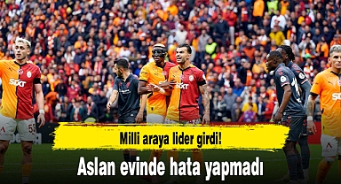 Milli araya lider girdi! Aslan evinde hata yapmadı