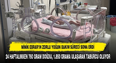Minik Ebrar’ın Zorlu Yoğun Bakım Süreci Sona Erdi