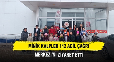 Minik Kalpler 112 Acil Çağrı Merkezi’ni Ziyaret Etti