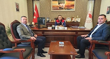 MÜDÜR PARLAK, BAŞKAN ÖZTAŞ’I AĞIRLADI