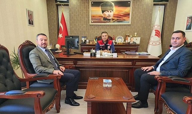 MÜDÜR PARLAK, BAŞKAN ÖZTAŞ’I AĞIRLADI