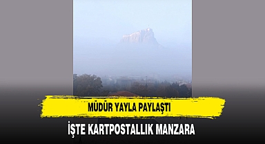 Müdür Yayla Paylaştı İşte Kartpostallık Manzara