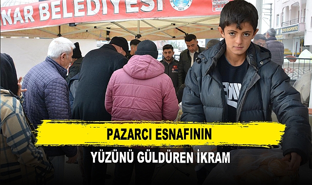 Pazarcı Esnafının Yüzünü Güldüren İkram