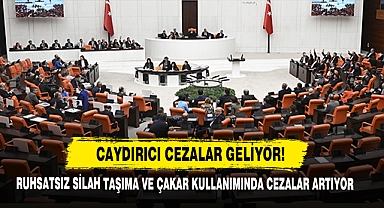 Ruhsatsız Silah Taşıma Ve Çakar Kullanımında Cezalar Artıyor