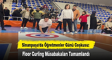 Sinanpaşa'da Öğretmenler Günü Coşkusu: Floor Curling Müsabakaları Tamamlandı