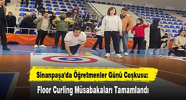Sinanpaşa'da Öğretmenler Günü Coşkusu: Floor Curling Müsabakaları Tamamlandı