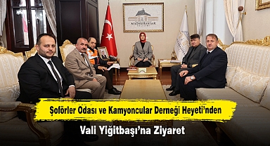 Şoförler Odası ve Kamyoncular Derneği Heyeti’nden, Vali Yiğitbaşı’na Ziyaret