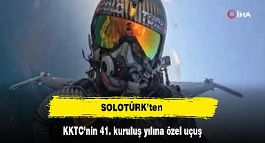 SOLOTÜRK’ten KKTC’nin 41. kuruluş yılına özel uçuş