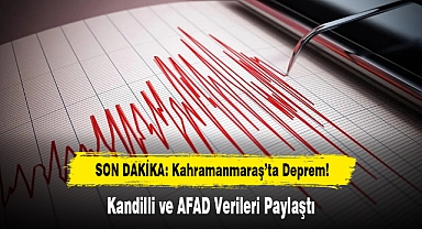 SON DAKİKA: Kahramanmaraş’ta Deprem! Kandilli ve AFAD Verileri Paylaştı