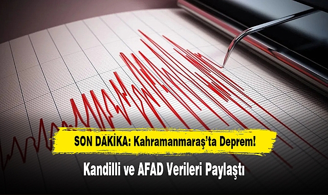 SON DAKİKA: Kahramanmaraş’ta Deprem! Kandilli ve AFAD Verileri Paylaştı