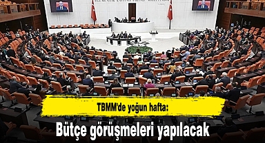 TBMM'de yoğun hafta: Bütçe görüşmeleri yapılacak