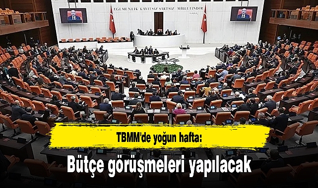 TBMM'de yoğun hafta: Bütçe görüşmeleri yapılacak