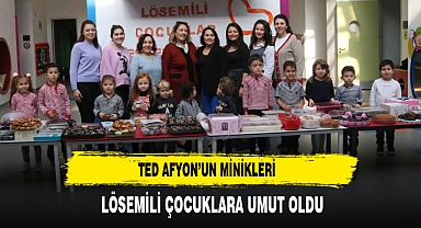 TED Afyon’un Minikleri Lösemili Çocuklara Umut Oldu