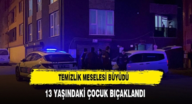 Temizlik Meselesi Büyüdü 13 Yaşındaki Çocuk Bıçaklandı