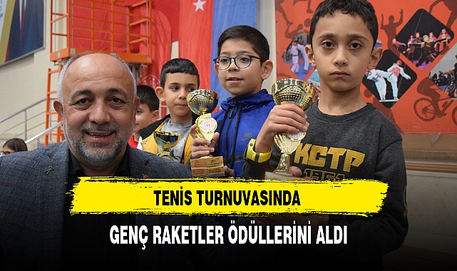 TENİS TURNUVASINDA GENÇ RAKETLER ÖDÜLLERİNİ ALDI