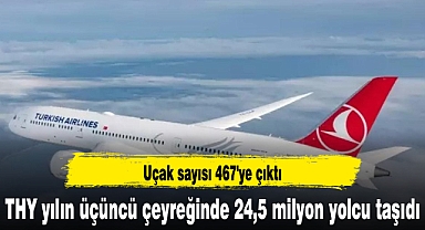 THY yılın üçüncü çeyreğinde 24,5 milyon yolcu taşıdı