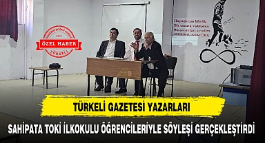 TÜRKELİ GAZETESİ YAZARLARI, SAHİPATA TOKİ İLKOKULU ÖĞRENCİLERİYLE SÖYLEŞİ GERÇEKLEŞTİRDİ