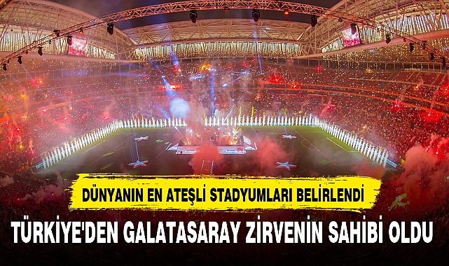 TÜRKİYE'DEN GALATASARAY ZİRVENİN SAHİBİ OLDU
