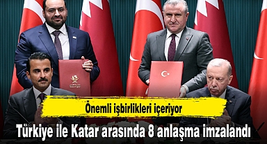 Türkiye ile Katar arasında 8 anlaşma imzalandı
