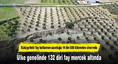 Ülke genelinde 132 diri fay mercek altında