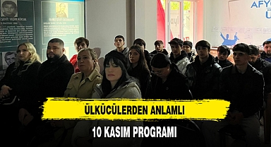 Ülkücülerden Anlamlı 10 Kasım Programı