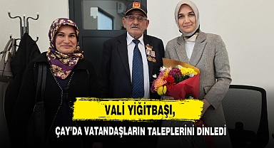 Vali Yiğitbaşı, Çay’da Vatandaşların Taleplerini Dinledi
