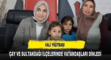 Vali Yiğitbaşı Çay ve Sultandağı İlçelerinde Vatandaşları Dinledi