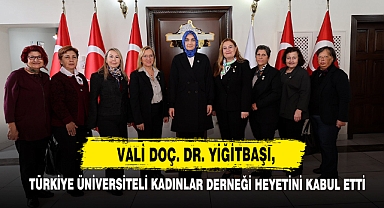 Vali Yiğitbaşı, Türkiye Üniversiteli Kadınlar Derneği Heyetini Kabul Etti