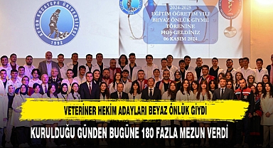 Veteriner Hekim Adayları Beyaz Önlük Giydi