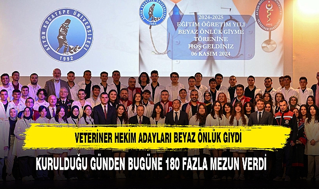 Veteriner Hekim Adayları Beyaz Önlük Giydi