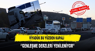 Viyadük Bu Yüzden Kapalı ''Genleşme Derzleri Yenileniyor''