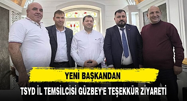 YENİ BAŞKANDAN TSYD İL TEMSİLCİSİ GÜZBEY'E TEŞEKKÜR ZİYARETİ