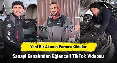Yeni Bir Akımın Parçası Oldular Sanayi Esnafından Eğlenceli TikTok Videosu