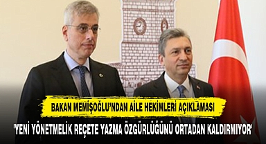 'YENİ YÖNETMELİK REÇETE YAZMA ÖZGÜRLÜĞÜNÜ ORTADAN KALDIRMIYOR'