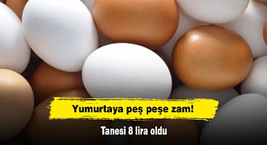 Yumurtaya peş peşe zam: Tanesi 8 lira oldu