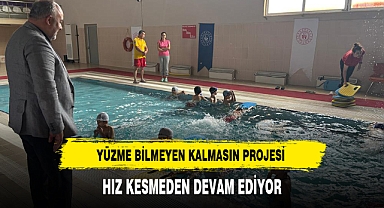 YÜZME BİLMEYEN KALMASIN PROJESİ HIZ KESMEDEN DEVAM EDİYOR
