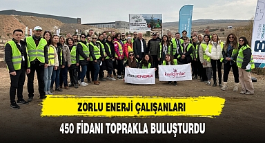 ZORLU ENERJİ ÇALIŞANLARI 450 FİDANI TOPRAKLA BULUŞTURDU