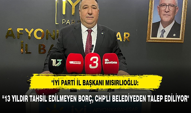 "13 YILDIR TAHSİL EDİLMEYEN BORÇ, CHP'Lİ BELEDİYEDEN TALEP EDİLİYOR"